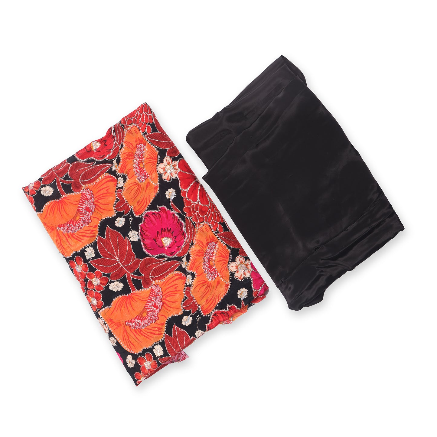Kohinoor Noir Floral Embroidered Unstitched Suit Set