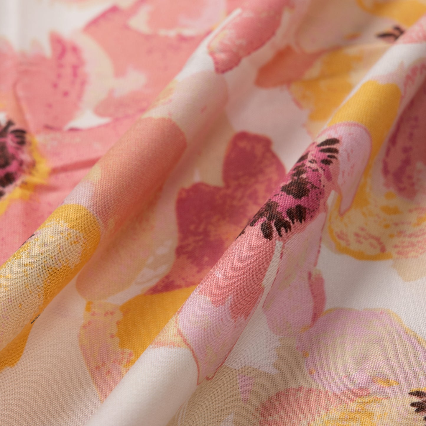 Vibrant Floral Unstitched Fabric for Custom Outfits