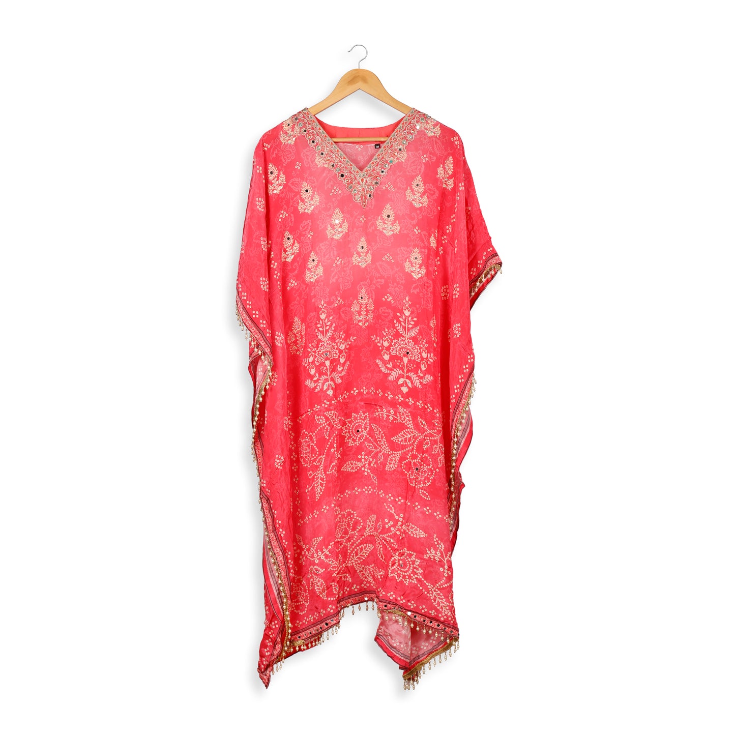 Sitara Rose Gold Printed Kaftan Kurta