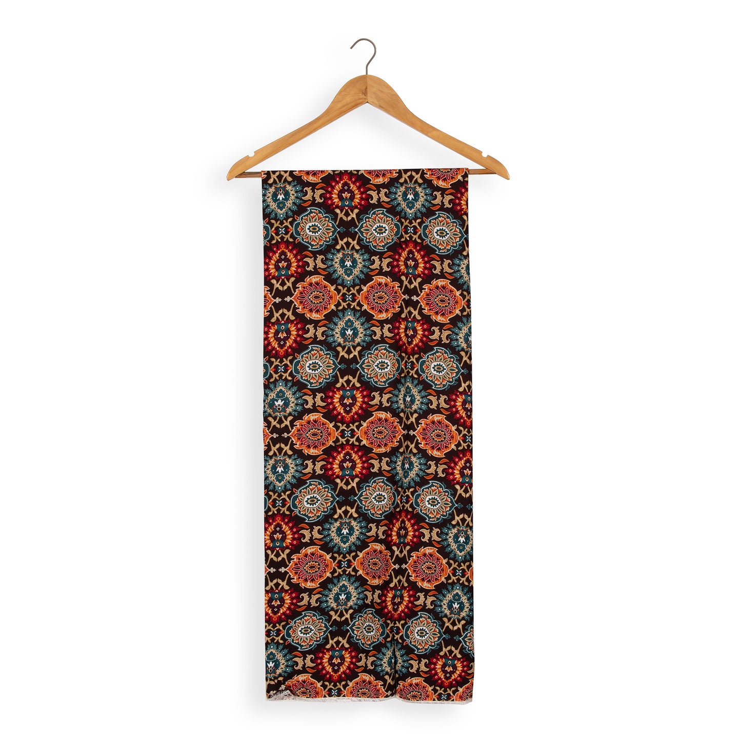Vibrant Geometric Patterned Unstitched Fabric for Custom Outfits