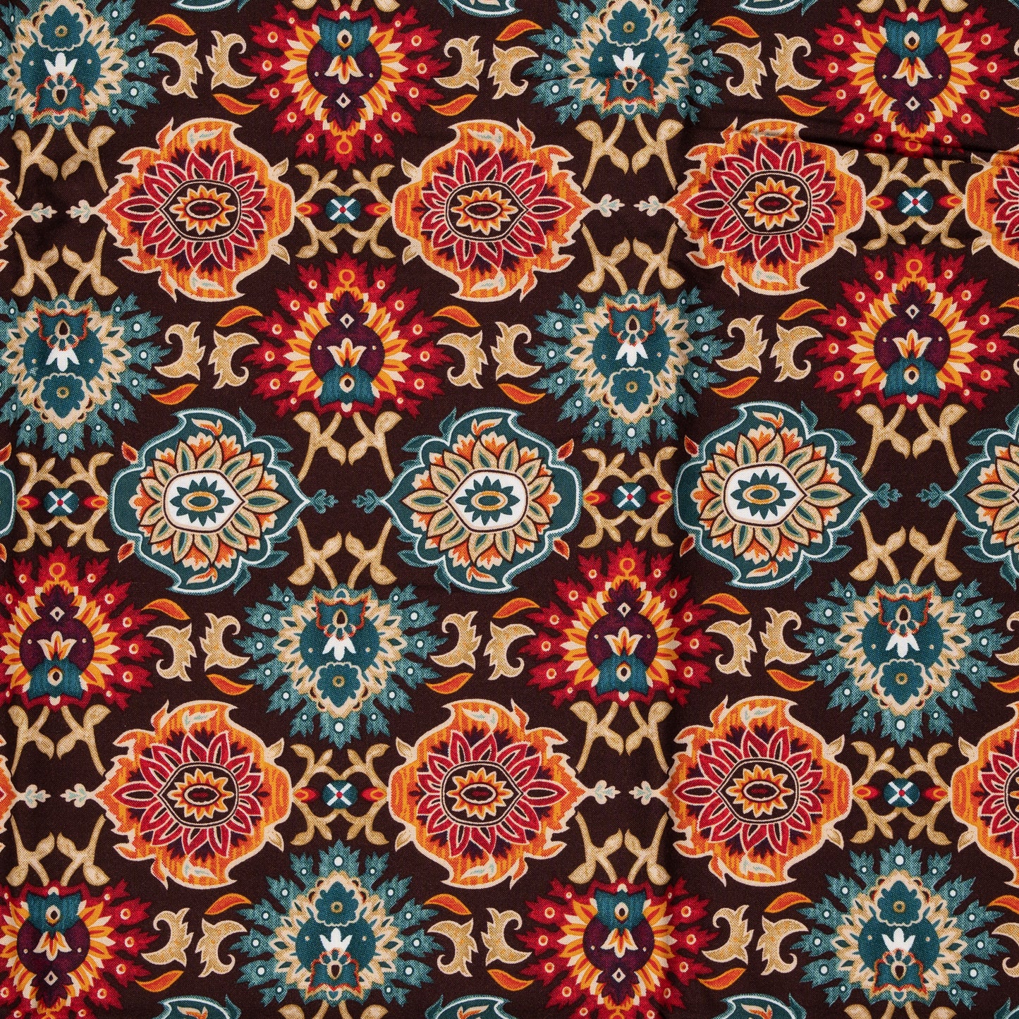 Vibrant Geometric Patterned Unstitched Fabric for Custom Outfits
