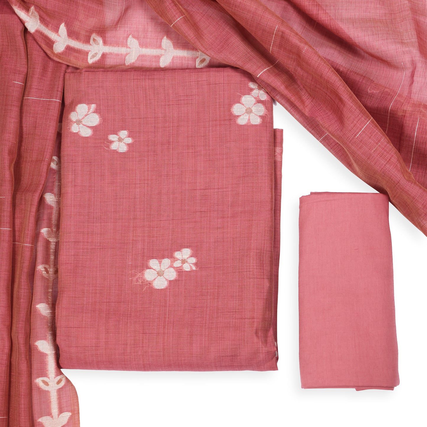 Aarohi Blush Bloom Cotton Suit Set
