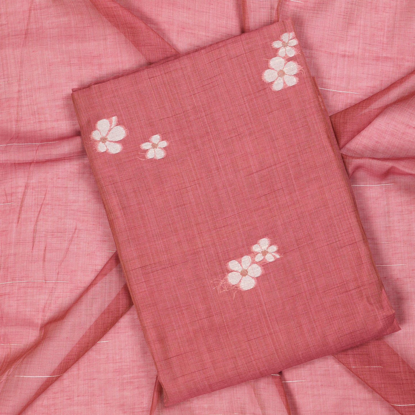 Aarohi Blush Bloom Cotton Suit Set