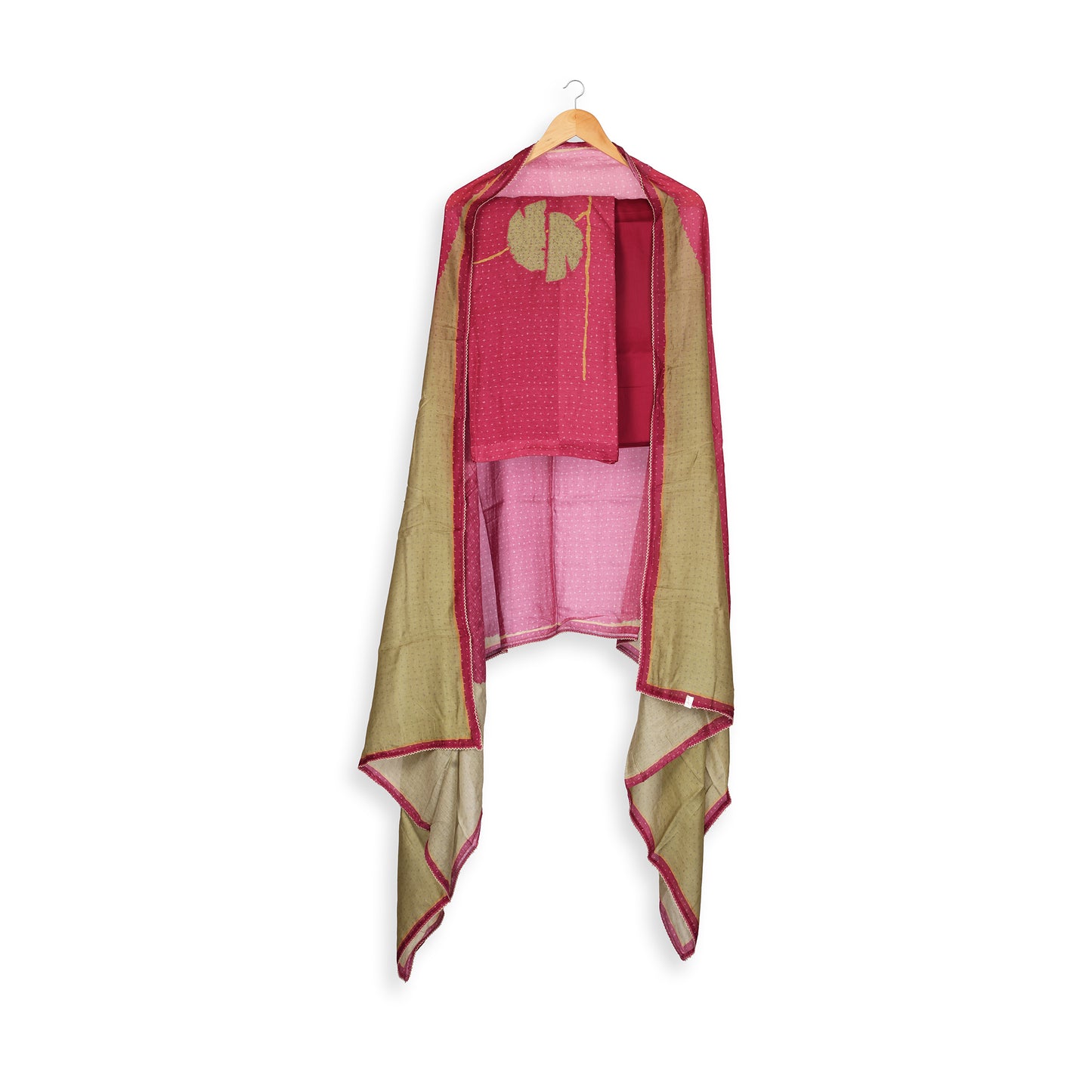 Gulbahar Maroon & Olive Suit Set