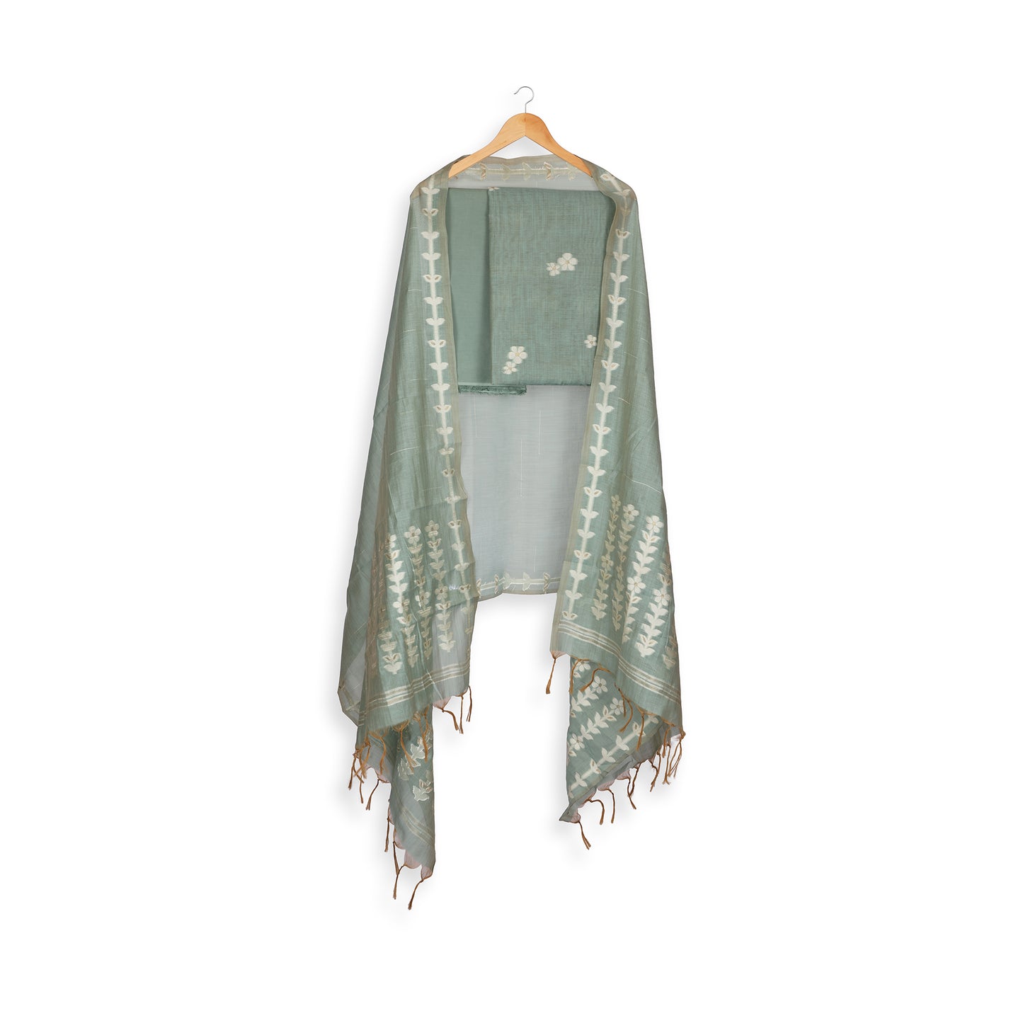 Pastel Serenity Handwoven Suit Set