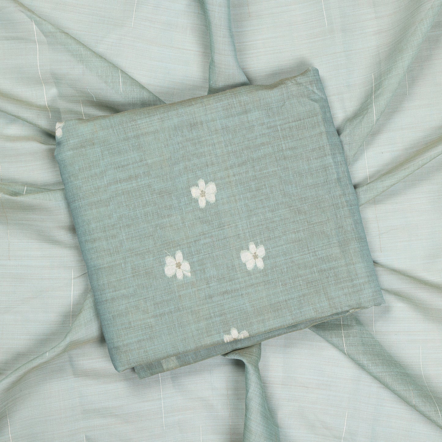 Pastel Serenity Handwoven Suit Set