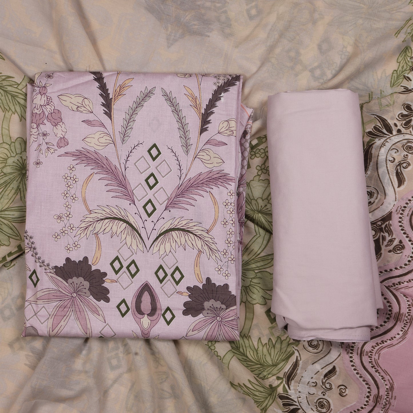 Elysian Bloom Unstitched Suit Set