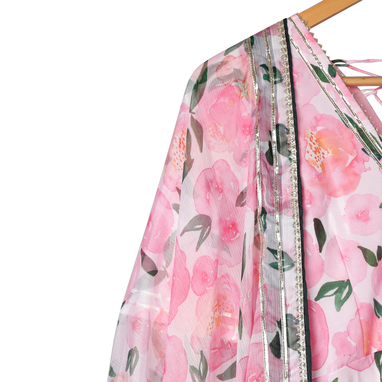 Petal Blush Anarkali Suit Set with Matching Dupatta