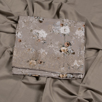 Elegant Floral Printed Designer Fabric Set