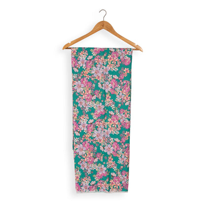 Lush Floral Printed Designer Fabric for Custom Outfits