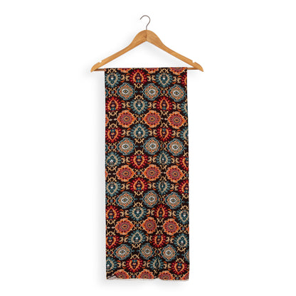 Vibrant Geometric Patterned Unstitched Fabric for Custom Outfits