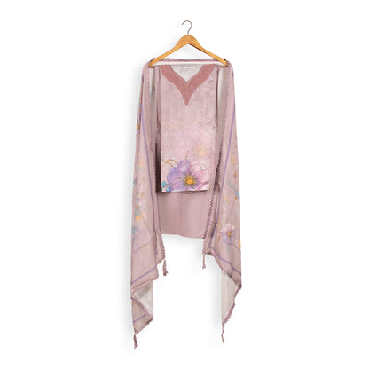 Blush Bloom Beauty – Printed Chiffon Dress Material